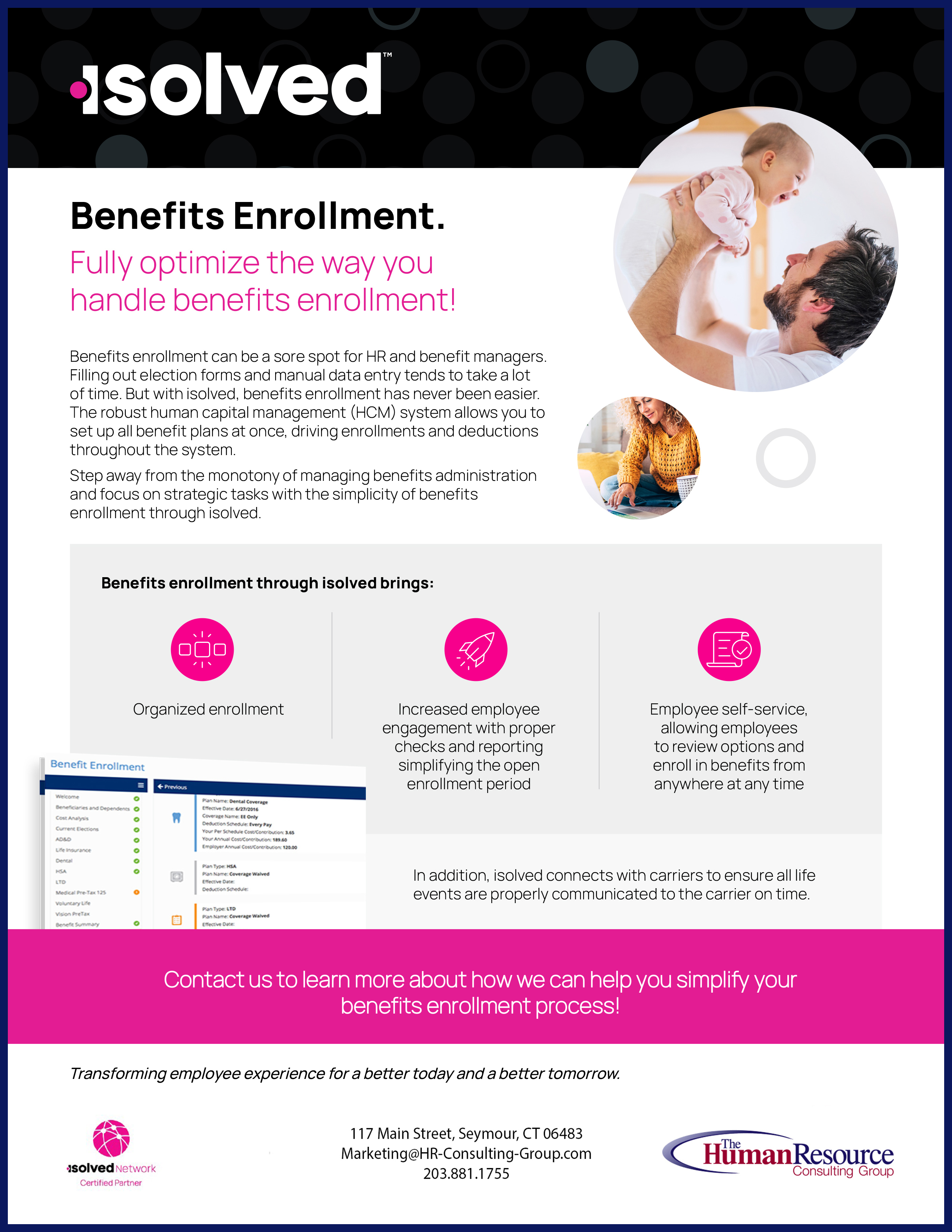 Benefits Enrollment Datasheet Human Resource Consulting Group